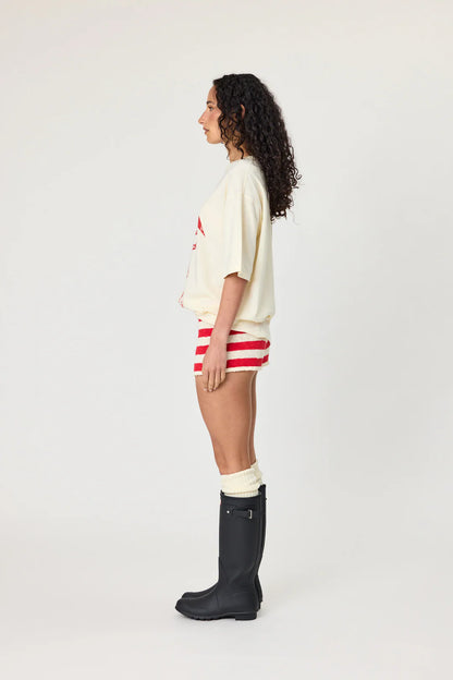 Remain - Leopard Tee - Ivory