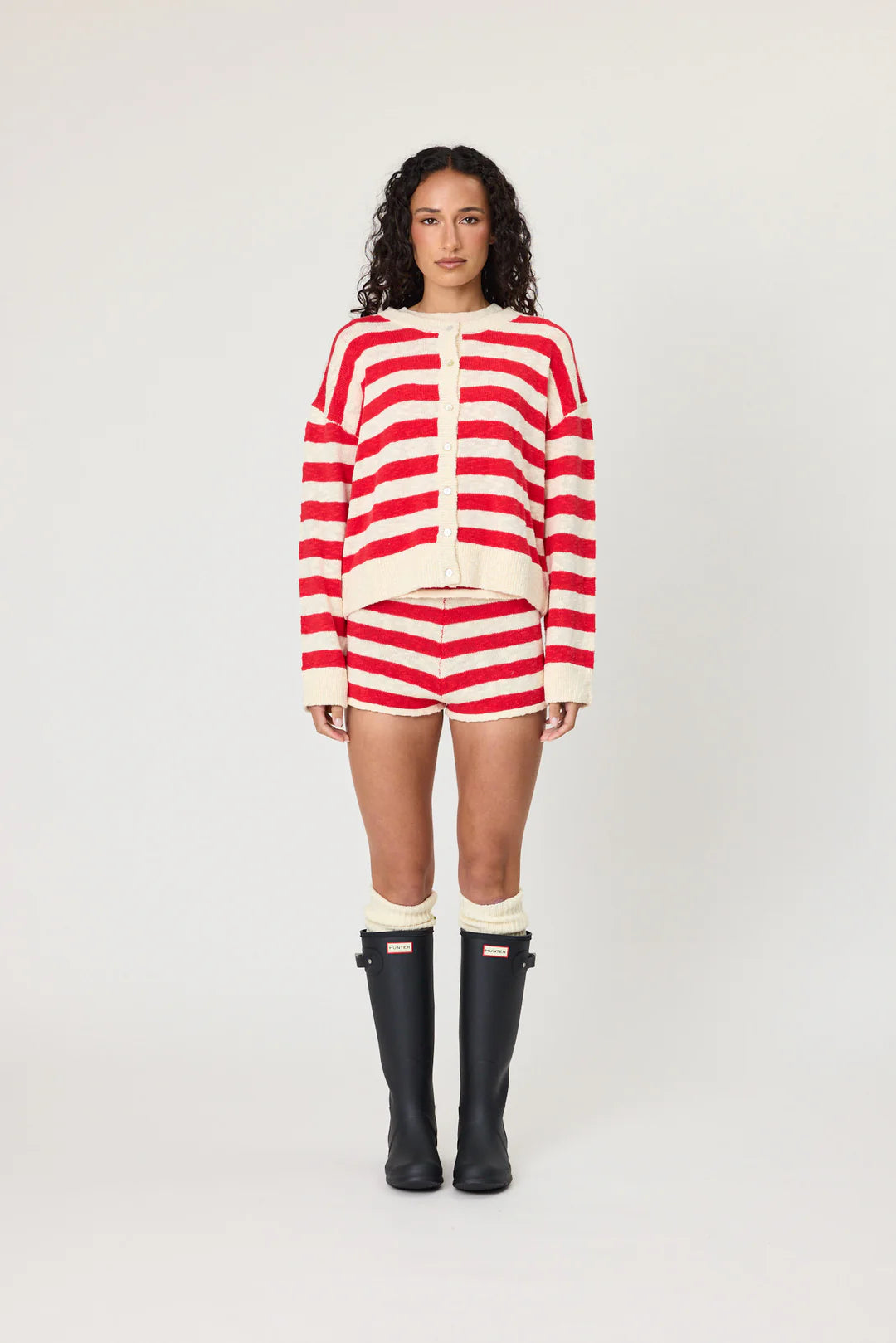 Remian - Ivy Cardigan - Chilli Stripe