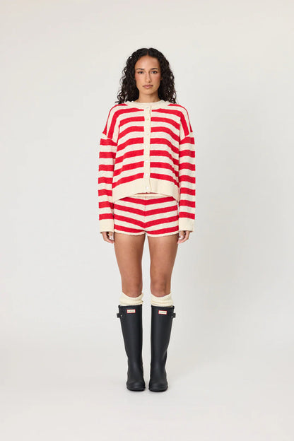 Remian - Ivy Cardigan - Chilli Stripe