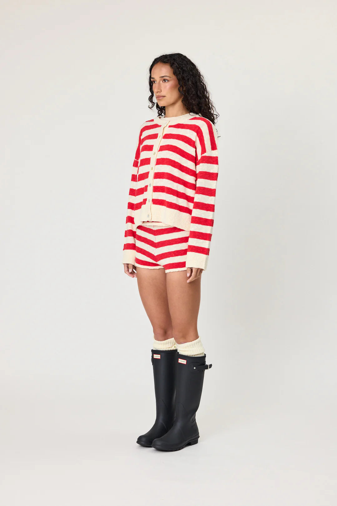 Remian - Ivy Cardigan - Chilli Stripe