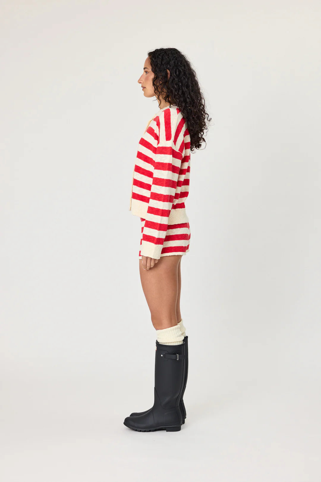 Remian - Ivy Cardigan - Chilli Stripe