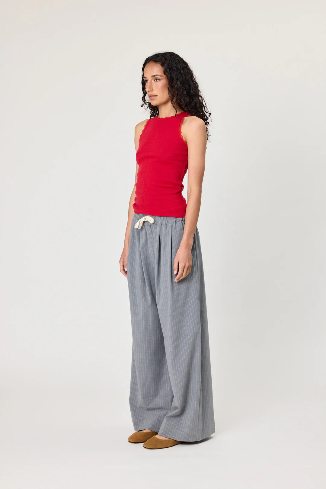 Remain - Rhodes Pant - Grey Stripe