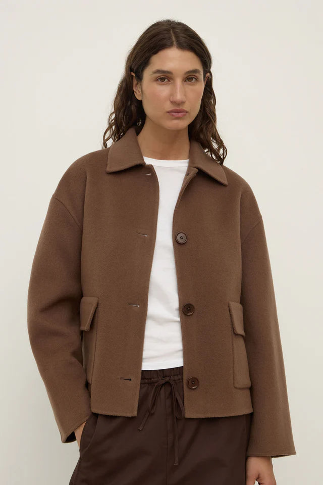 Assembly Label - Mya Wool Jacket - Milk Choc