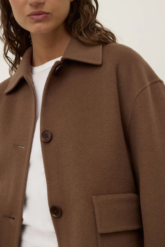 Assembly Label - Mya Wool Jacket - Milk Choc