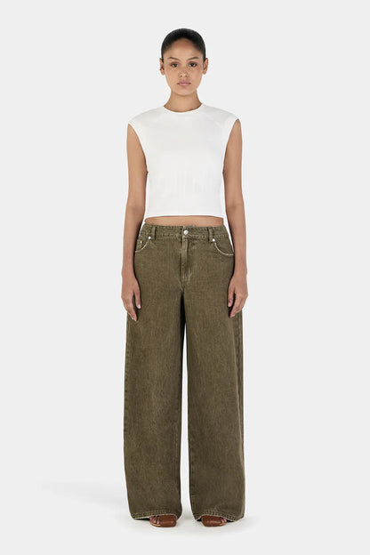 Hansen &amp; Gretel - Paige Denim Jeans - Khaki