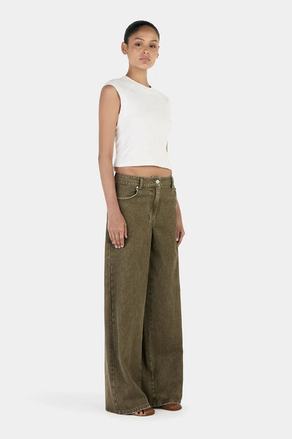 Hansen &amp; Gretel - Paige Denim Jeans - Khaki