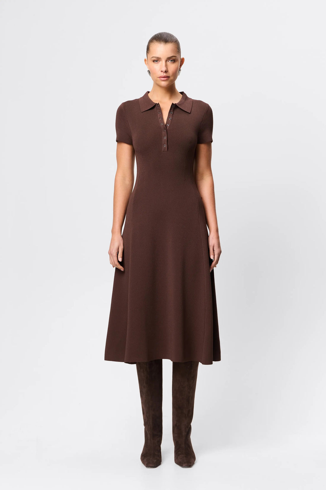 Mossman - Petra Midi Dress - Chocolate