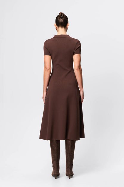 Mossman - Petra Midi Dress - Chocolate