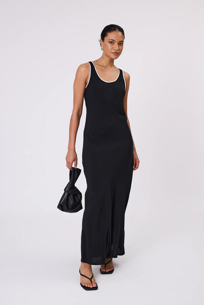 Malow - Phase Bias Maxi Dress - Black/Ivory