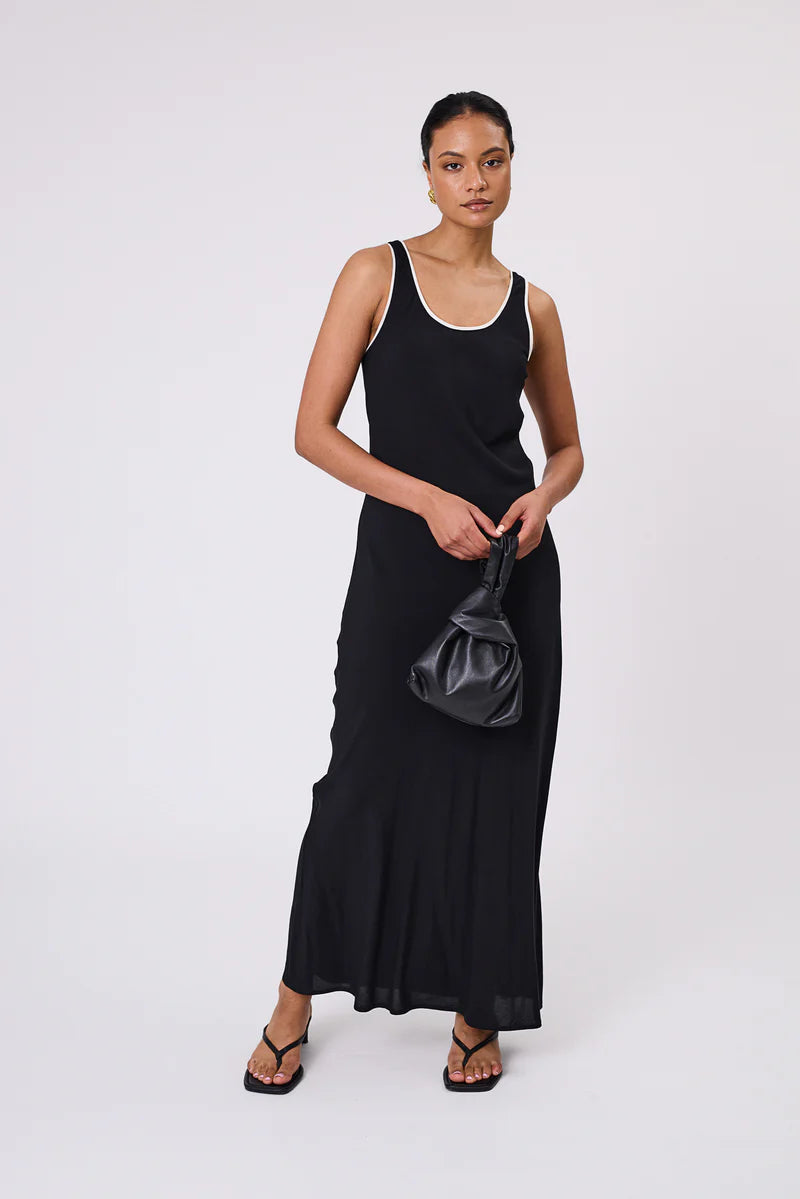 Malow - Phase Bias Maxi Dress - Black/Ivory