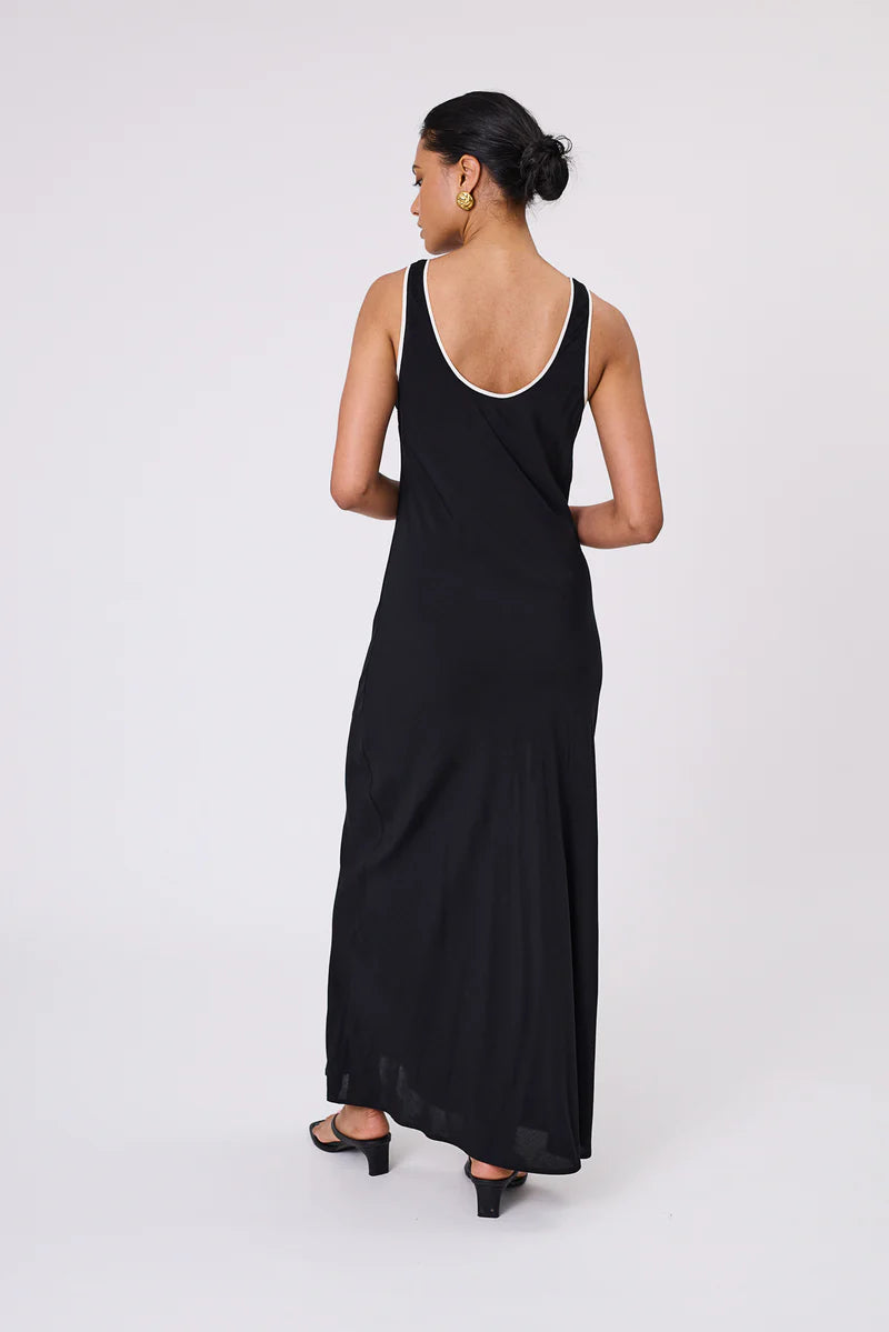 Malow - Phase Bias Maxi Dress - Black/Ivory