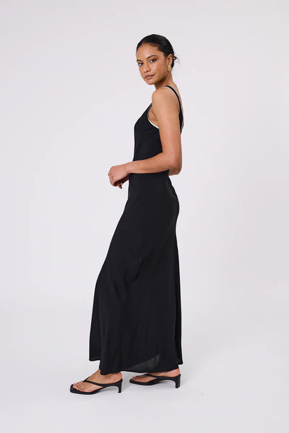 Malow - Phase Bias Maxi Dress - Black/Ivory