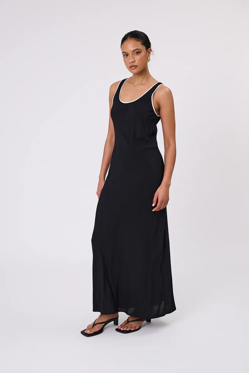 Malow - Phase Bias Maxi Dress - Black/Ivory