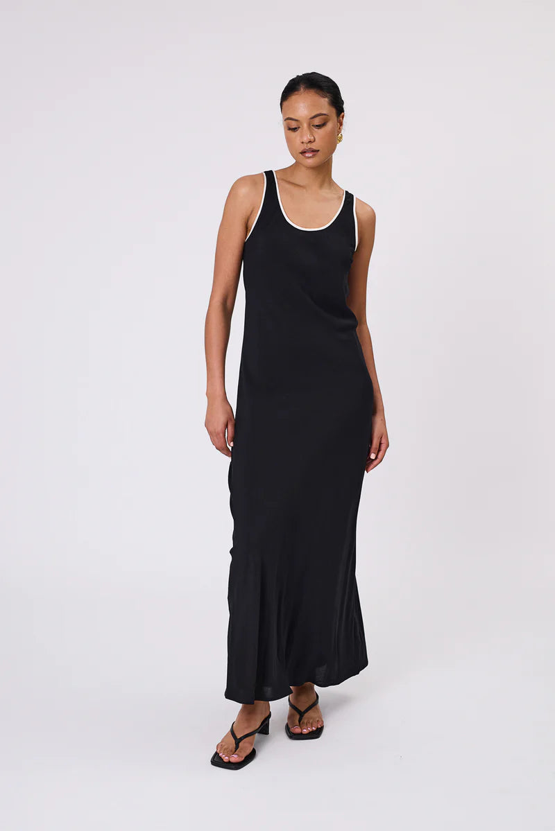 Malow - Phase Bias Maxi Dress - Black/Ivory