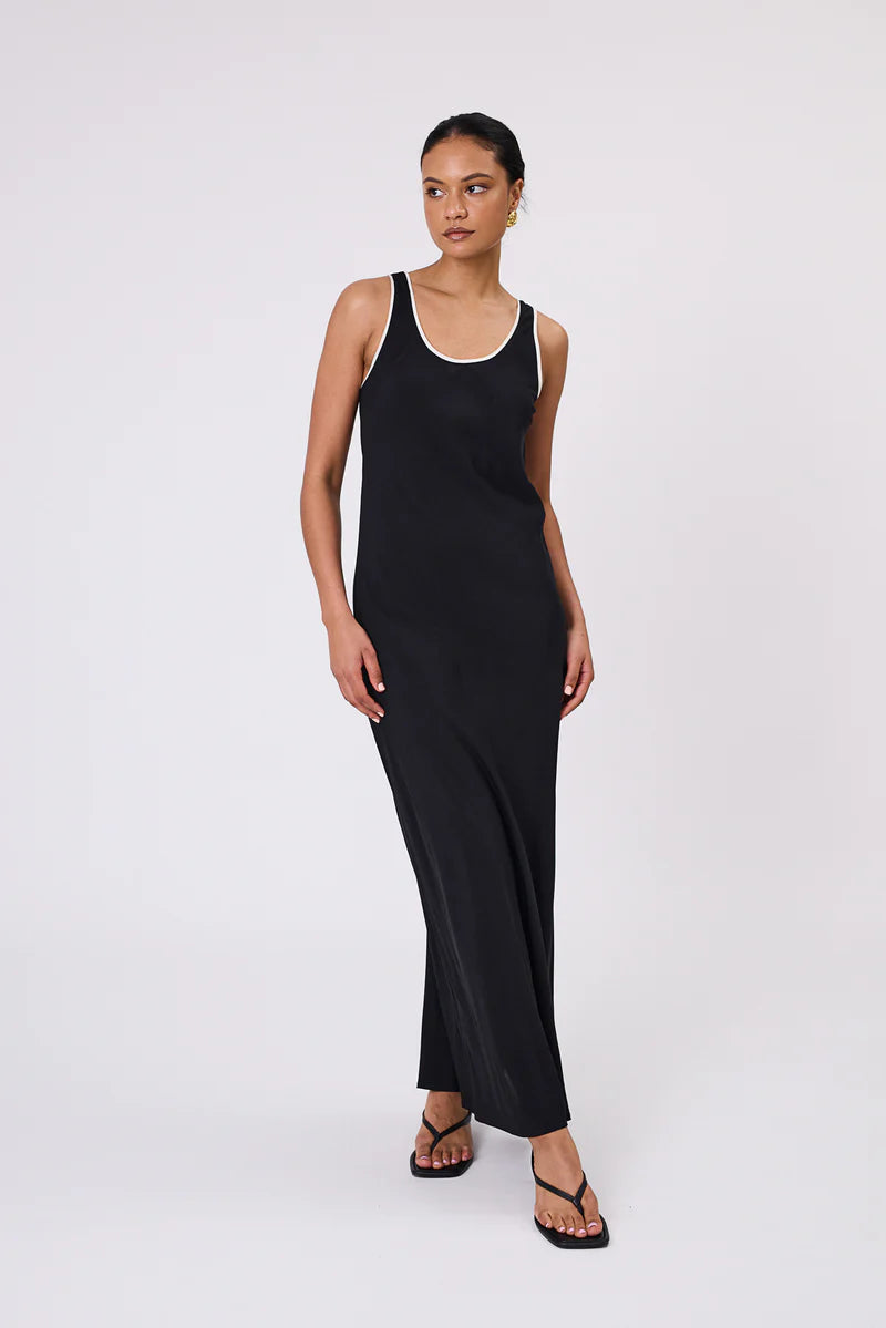 Malow - Phase Bias Maxi Dress - Black/Ivory