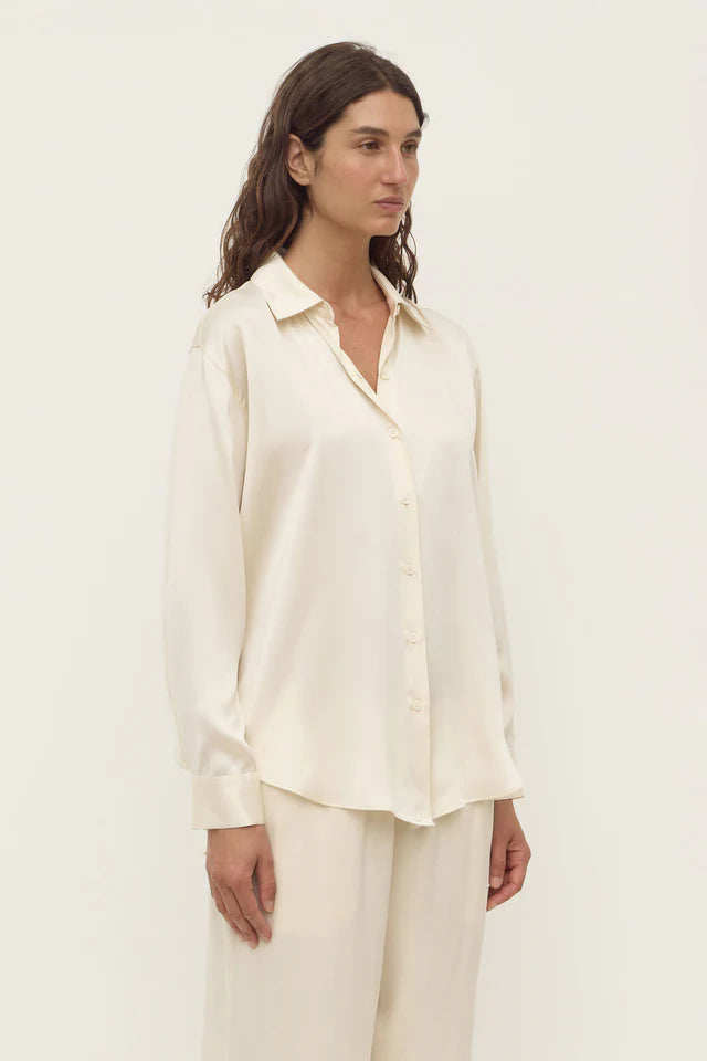 Assembly Label - Pippa Silk Shirt - Cream