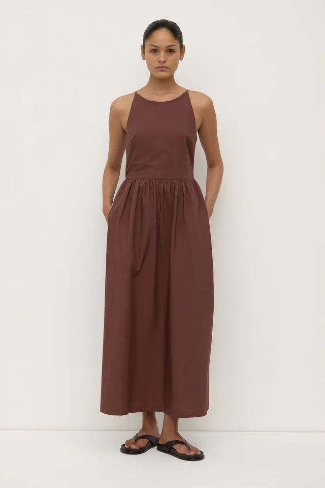 Assembly Label - Posie Midi Dress - Espresso