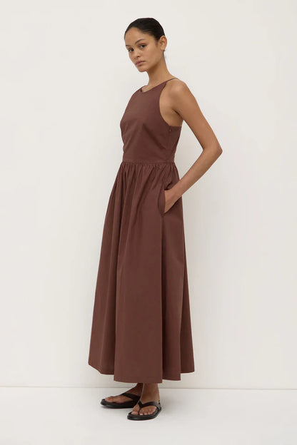 Assembly Label - Posie Midi Dress - Espresso