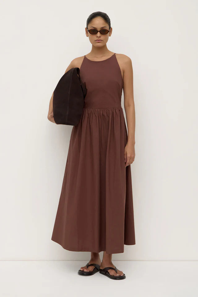 Assembly Label - Posie Midi Dress - Espresso