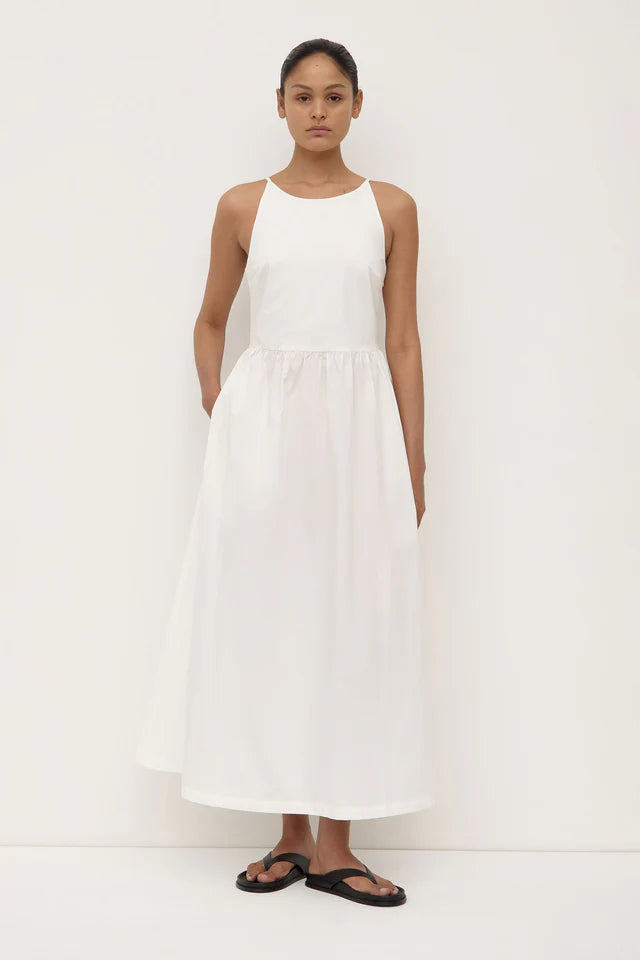 Assembly Label - Posie Midi Dress - White
