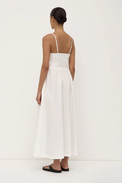 Assembly Label - Posie Midi Dress - White
