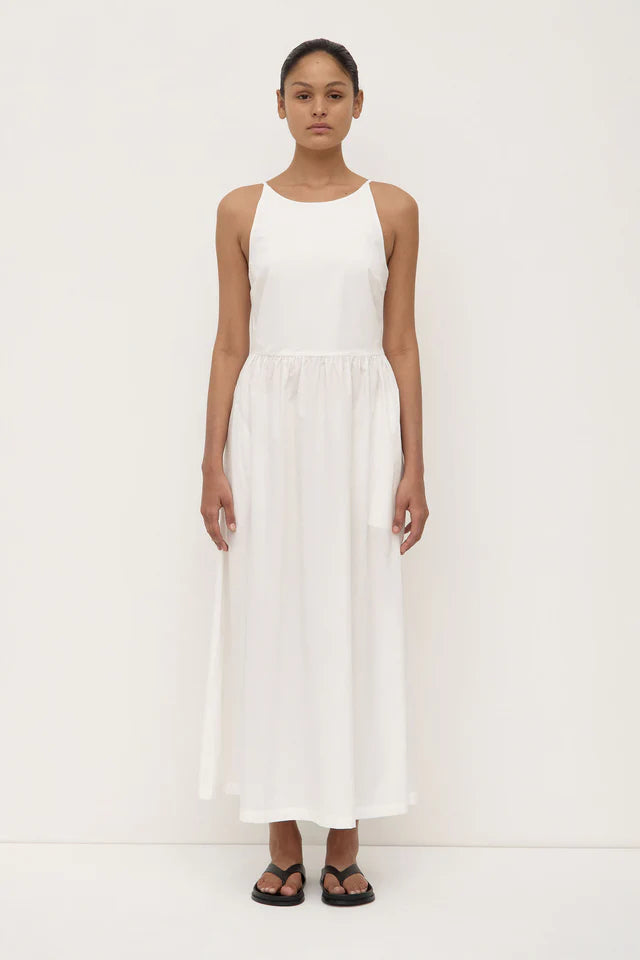 Assembly Label - Posie Midi Dress - White