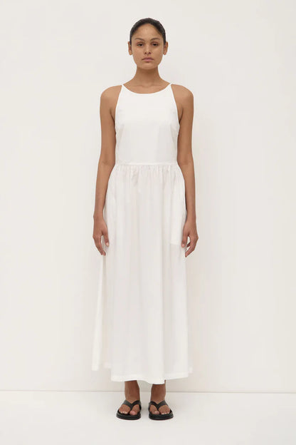 Assembly Label - Posie Midi Dress - White