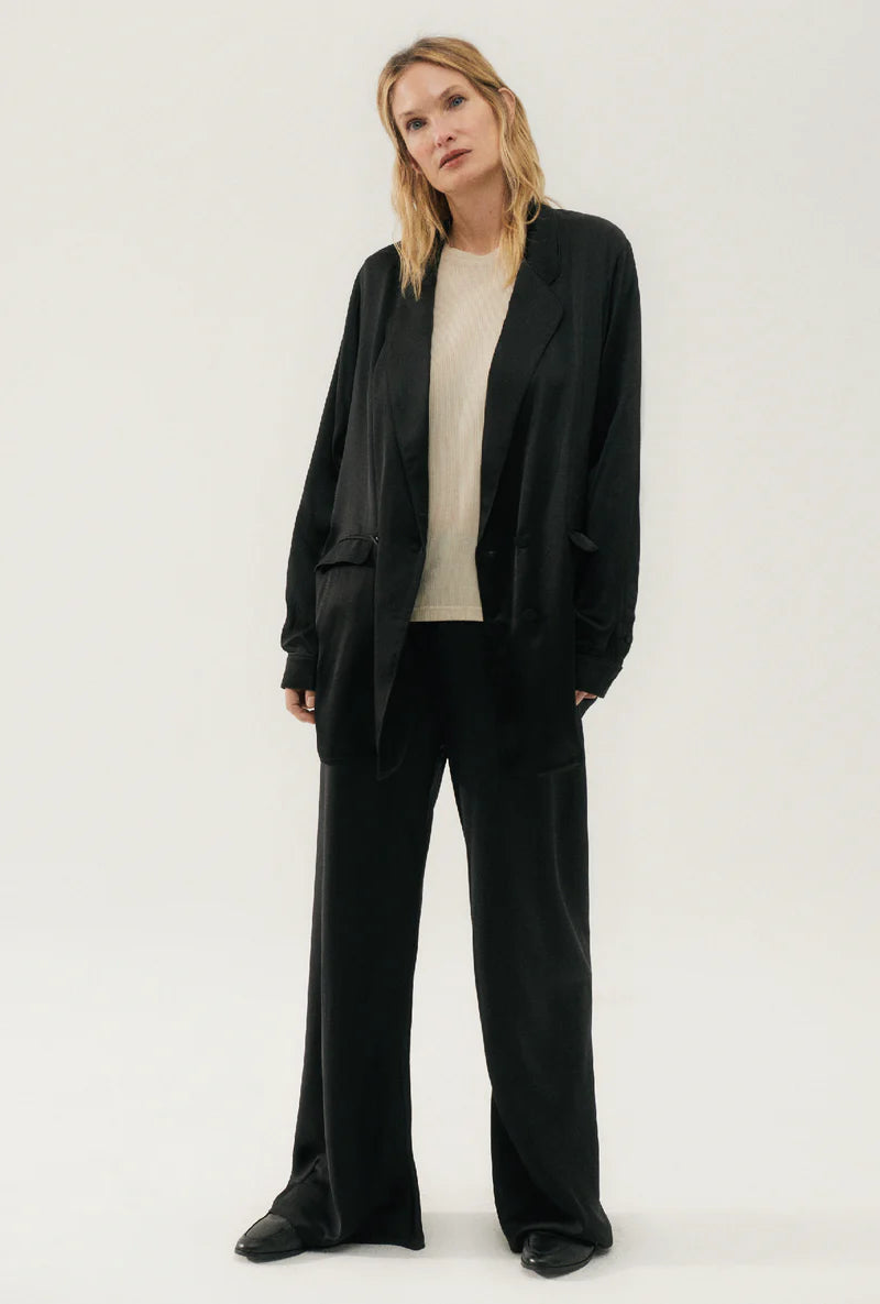 Silk Laundry - Relaxed Blazer Black