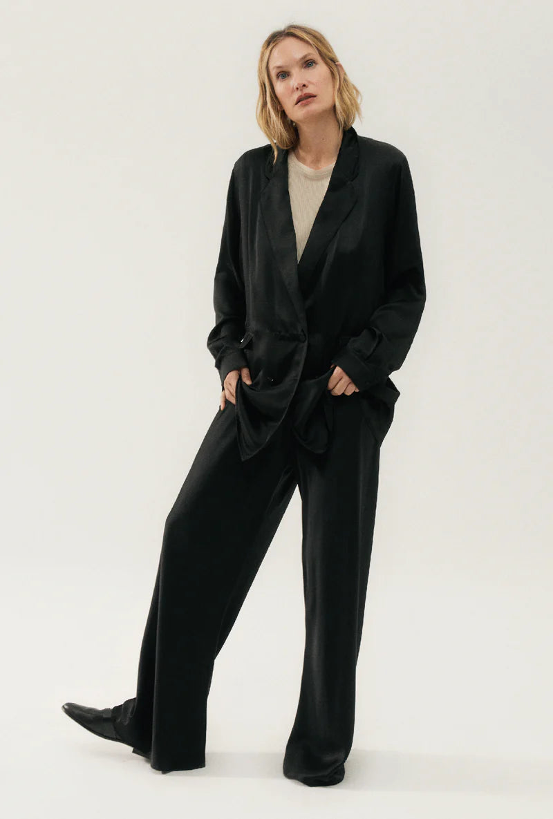 Silk Laundry - Relaxed Blazer Black