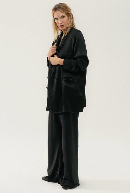 Silk Laundry - Relaxed Blazer Black