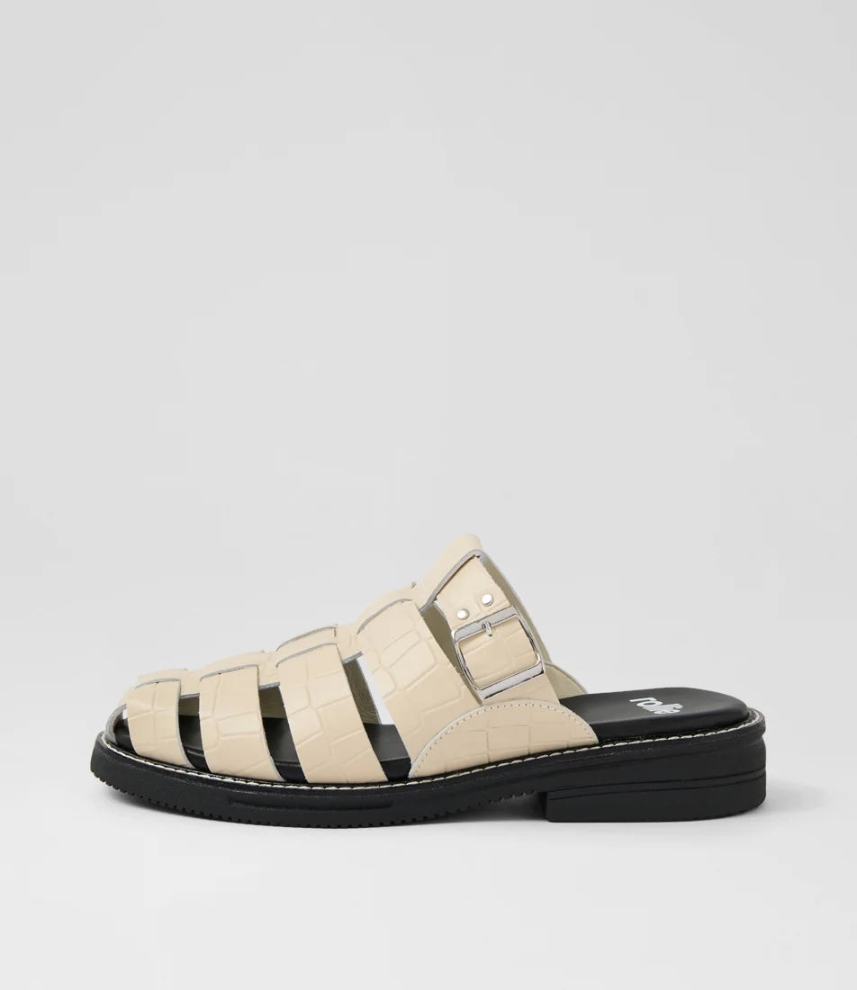 Rollie - Mule Fisherman Bone Croc