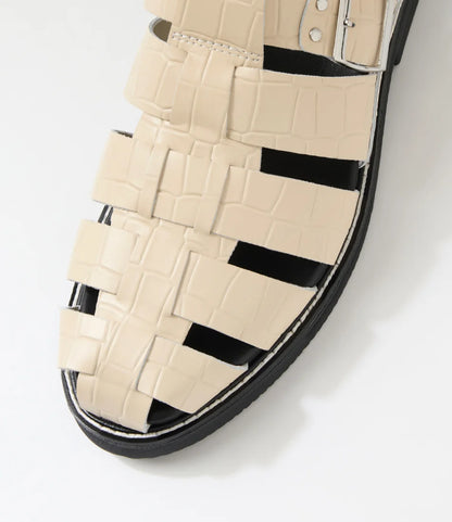 Rollie - Mule Fisherman Bone Croc