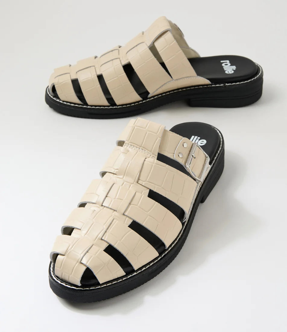 Rollie - Mule Fisherman Bone Croc