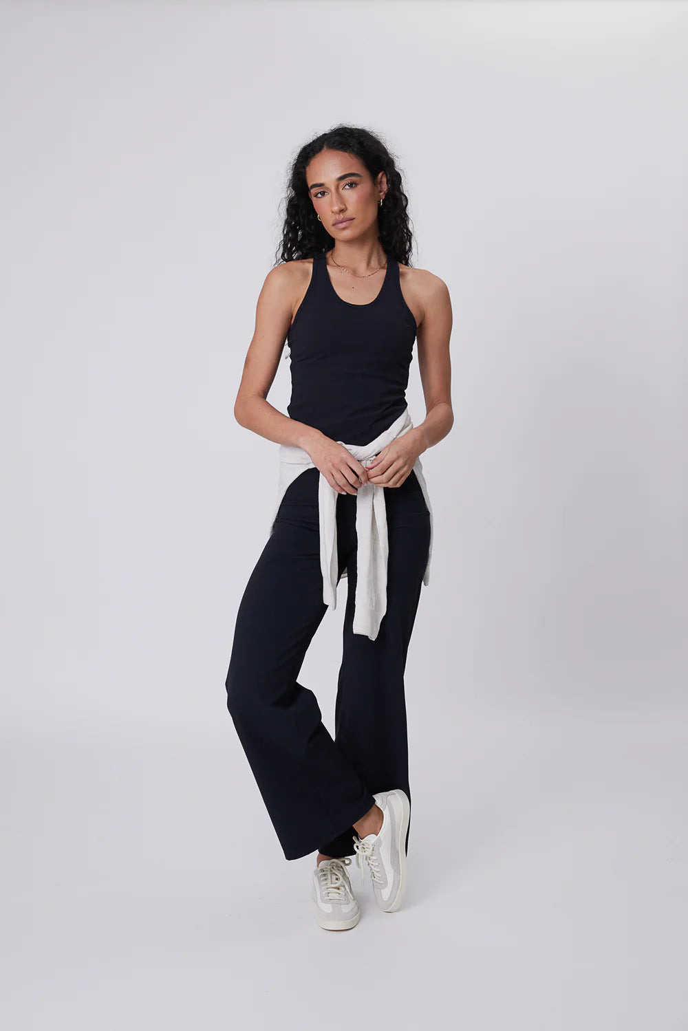 Marlow - Recharge Rib Wide Leg Pant - Black