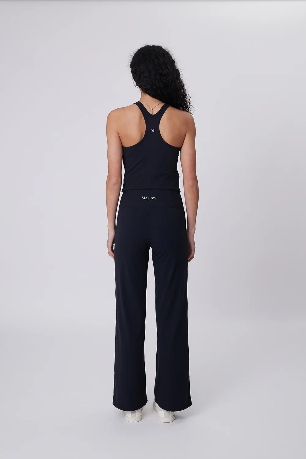 Marlow - Recharge Rib Wide Leg Pant - Black