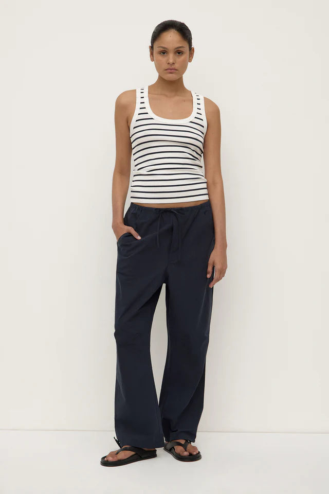 Assembly Label - Rooney Poplin Pant - Ture Navy