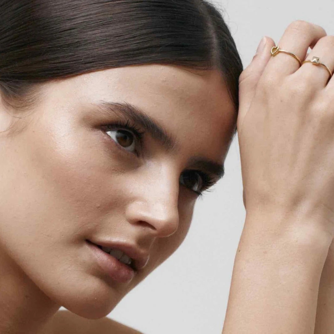 SILK &amp; STEEL -  SUPERFINE MINI OLYMPIA RING GOLD