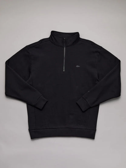Just Another Fisherman - Stamp Coastal 1/4 Zip - Black