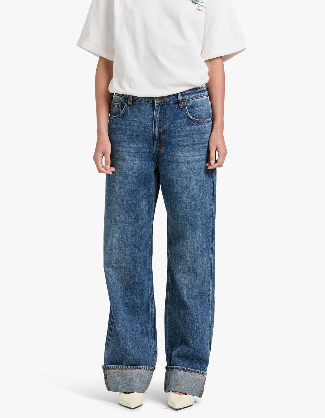 Ksubi - Low Rider Jeans Cuffed Aged