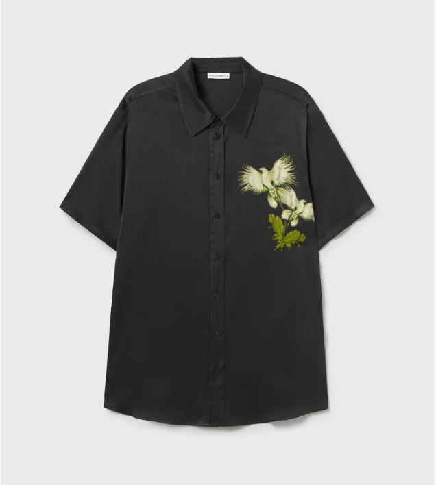 Silk Laundry - SHORT SLEEVE BOYFRIEND SHIRT EGRET