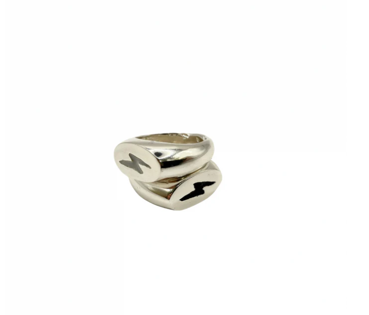Rachel Stichbury - Lightening Bolt Signet Ring