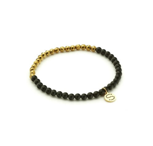 SILK &amp; STEEL - Party at the Front Bracelet Black &amp; Gold