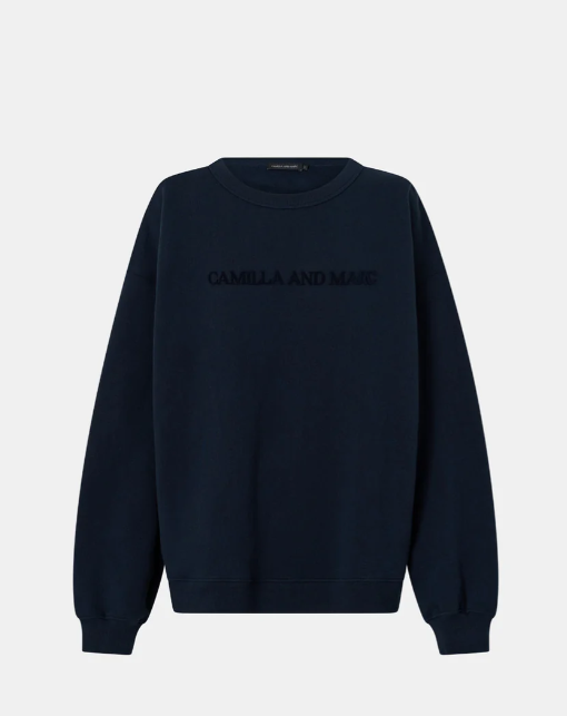 CAMILA AND MARC - TIA FLOCKING LOGO CREW