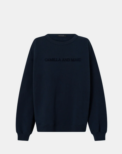 CAMILA AND MARC - TIA FLOCKING LOGO CREW
