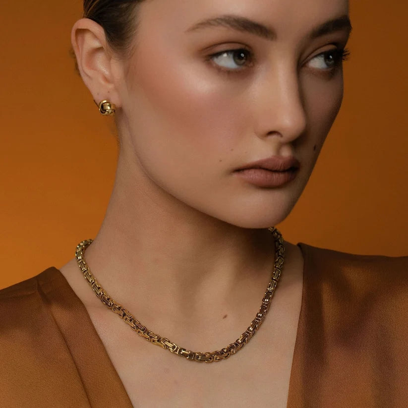 SILK &amp; STEEL - MERIDIAN NECKLACE - SILVER
