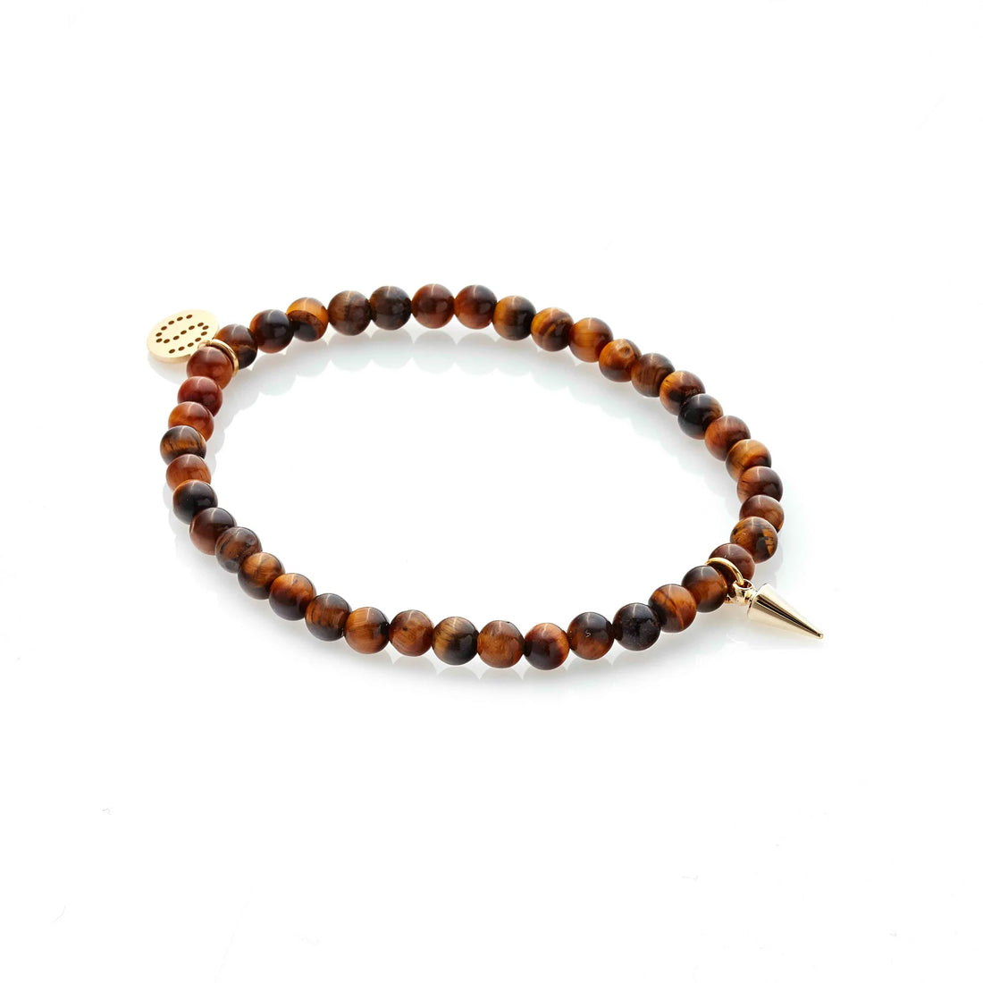 Silk &amp; Steel - In The Detail Bracelet Tigers Eye + Gold