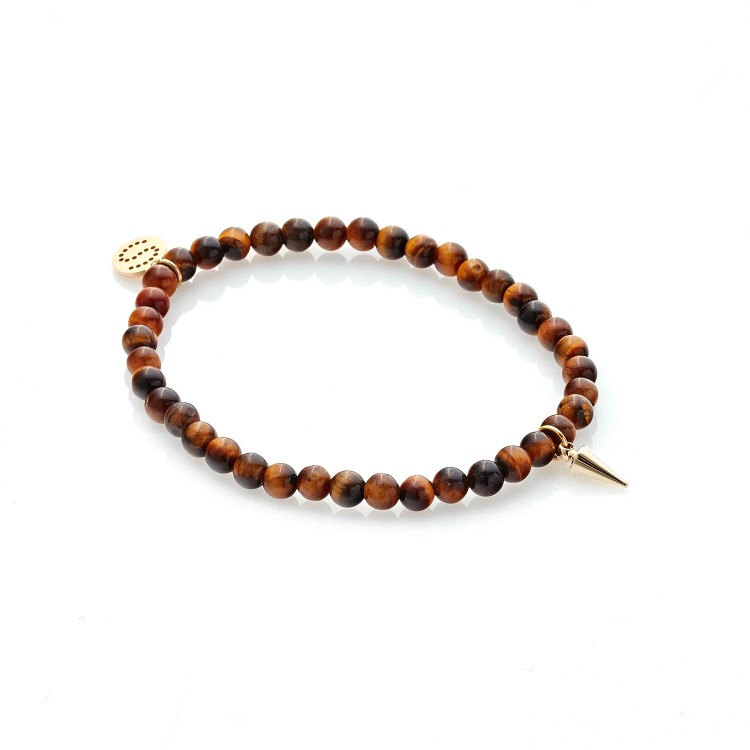 Silk &amp; Steel - In The Detail Bracelet Tigers Eye + Gold