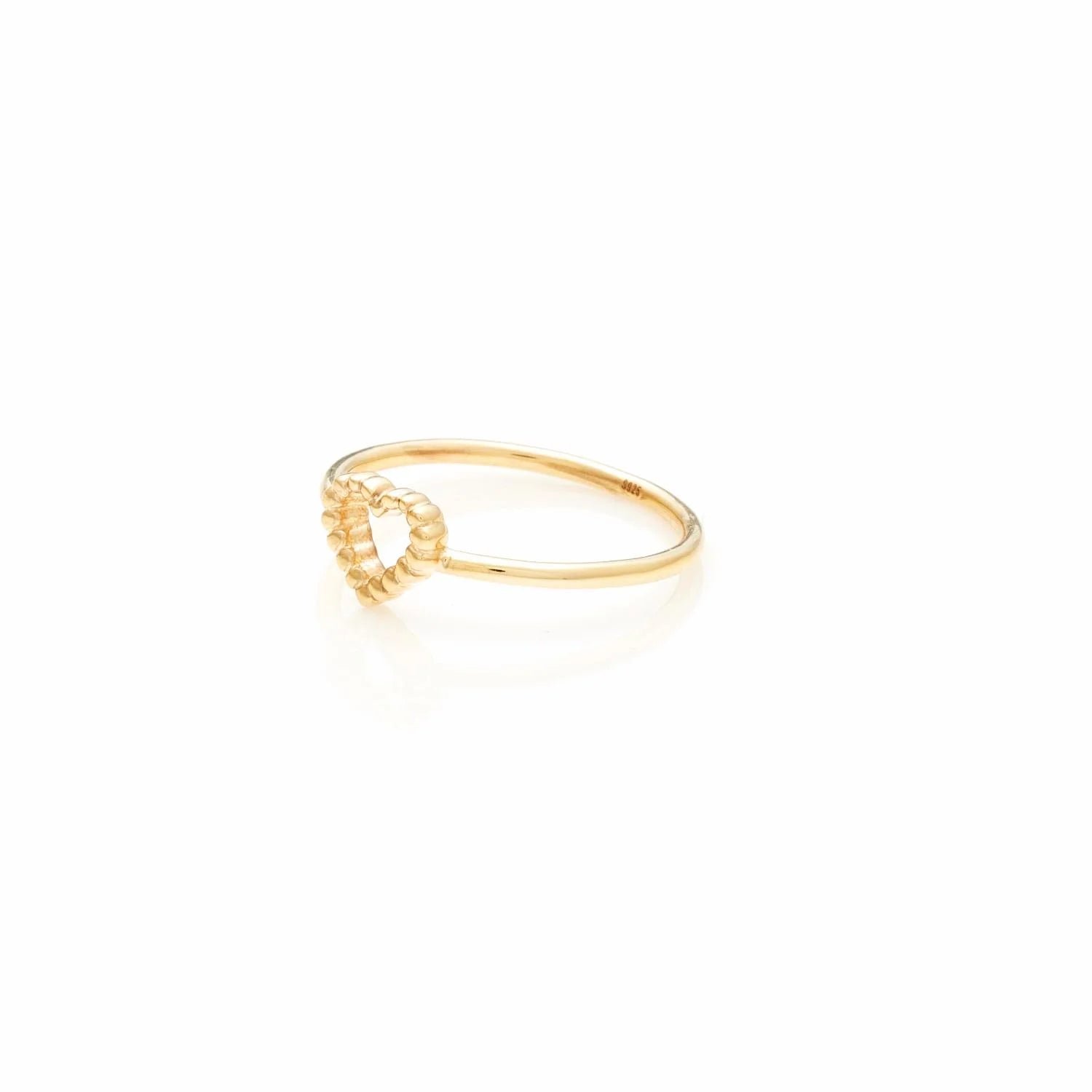 Silk &amp; Steel - Superfine Cutout Heart Ring