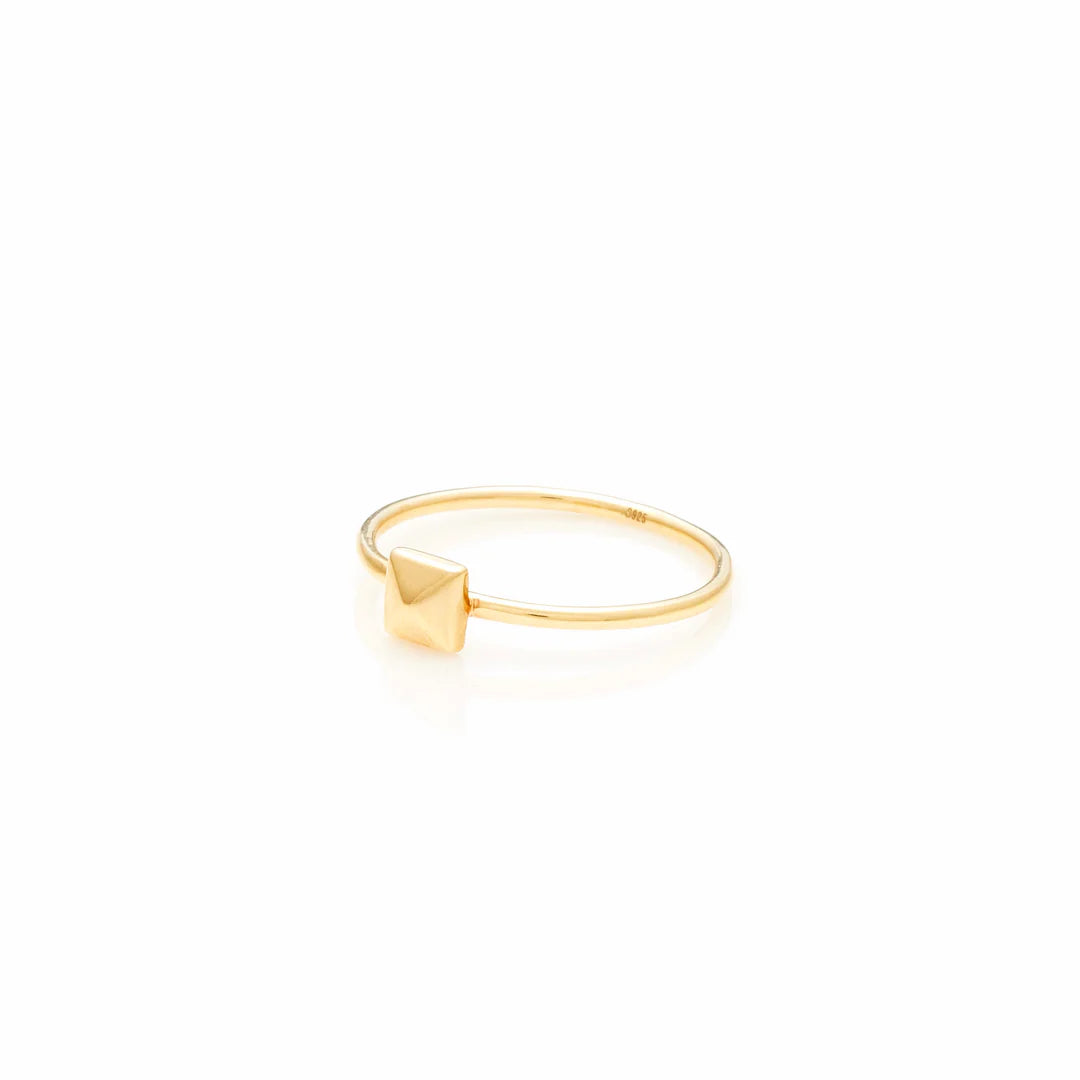 SILK &amp; STEEL -  SUPERFINE MINI OLYMPIA RING GOLD