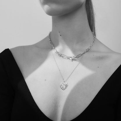 SILK &amp; STEEL -  Heart of Love Necklace